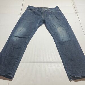 American Eagle original straight extreme flex 4 distressed Blue Jeans 32x32